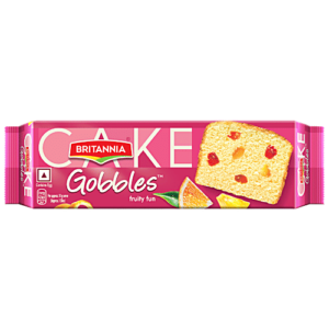 Britannia Gobbles Fruity Cake 50g MRP Rs 15