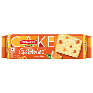 Britannia Gobbles Orange Cake 50g MRP Rs 15