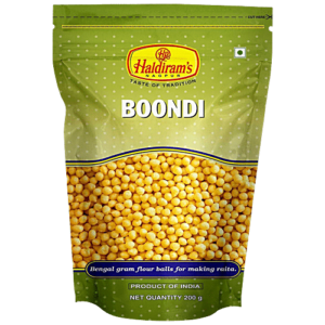 Haldiram's Boondi, 200 g Pouch MRP Rs 55