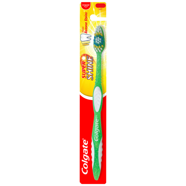Colgate Toothbrush - Super Shine, Soft Bristles MRP Rs 20