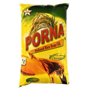 Porna Rice Bran Oil 1l MRP Rs 204