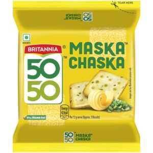 Britannia Maska Chaska 50-50 120g MRP Rs 30