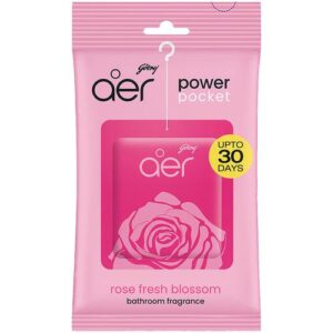 Godrej Aer Power Pocket Rose fresh Blossom Air fresheher MRP Rs 65