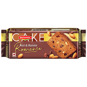 Britannia Romance Cake - Nuts & Raisin 55g MRP Rs 25