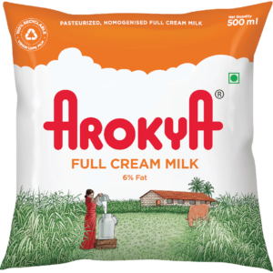 Arokya Cream Milk 500ml MRP Rs 39
