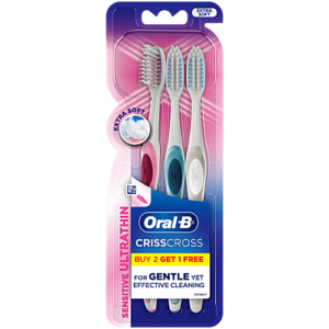 OralB Criss Cross Ultra Thin Sensitive Toothbrush MRP Rs 50