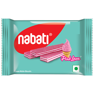 Nabati Pink Lava Cream Wafer MRP Rs 10