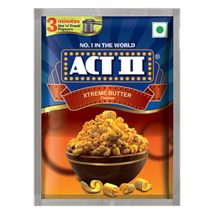 ACT II Instant Popcorn - Xtreme Butter Flavour, Snacks, 70 g Pouch MRP Rs 35