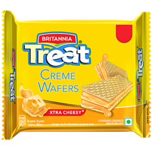 Britannia Treat Creme Wafers Cheese 31g MRP Rs 10