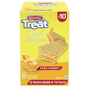 Britannia Treat Wafers Cheesy Rs.10 MRP Rs 10