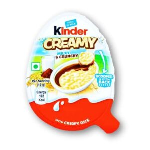 Kinder Creamy Milky Chocolate with Crispy Rice MRP Rs 30