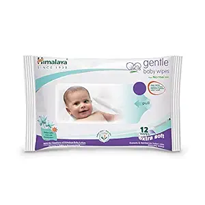 Himalaya Gentle Baby Wipes 12 Pieces MRP Rs 48