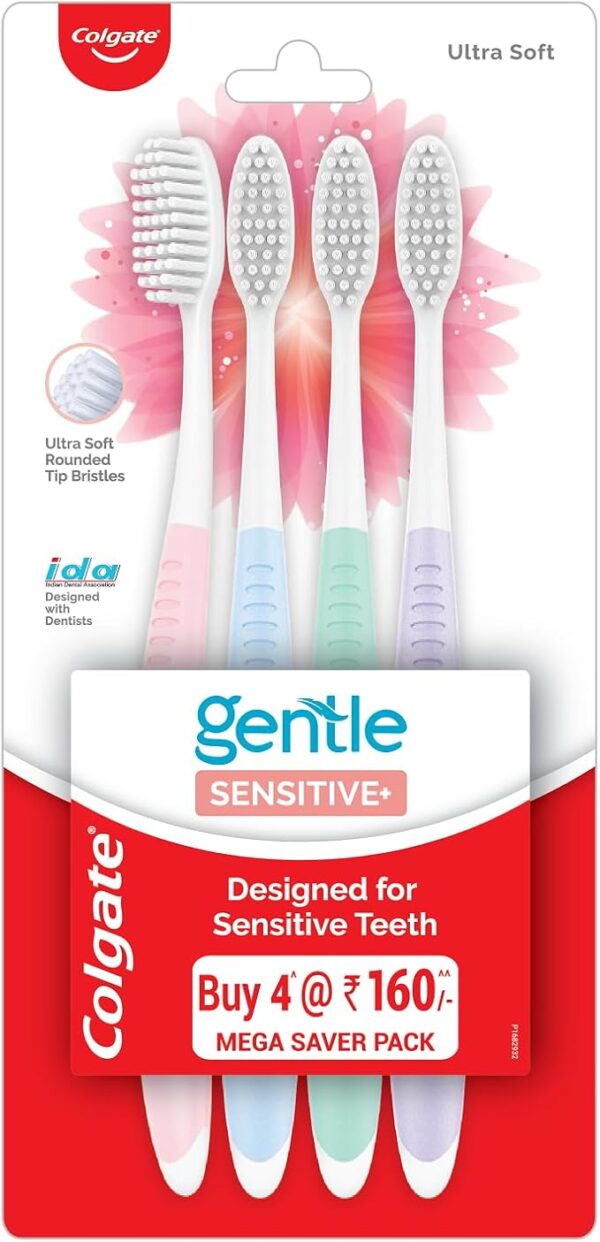Colgate Gentle Sensitive Ultra Soft Toothbrush - 4N MRP Rs 160