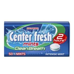 Center Fresh Mints,Clean Breath Intense Mint MRP Rs 1