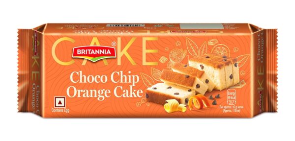 Britannia Choco Chip Orange Cake Rs.70 MRP Rs 70