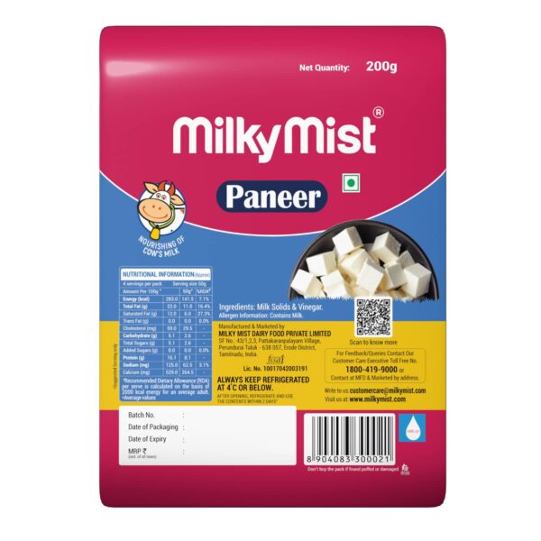 Milky Mist Paneer 200g MRP Rs 128