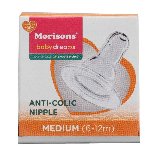 Morisons Anti Colic Nipple Medium MRP Rs 30