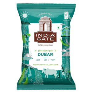India Gate Basmati Rice Dubar 1kg MRP Rs 141
