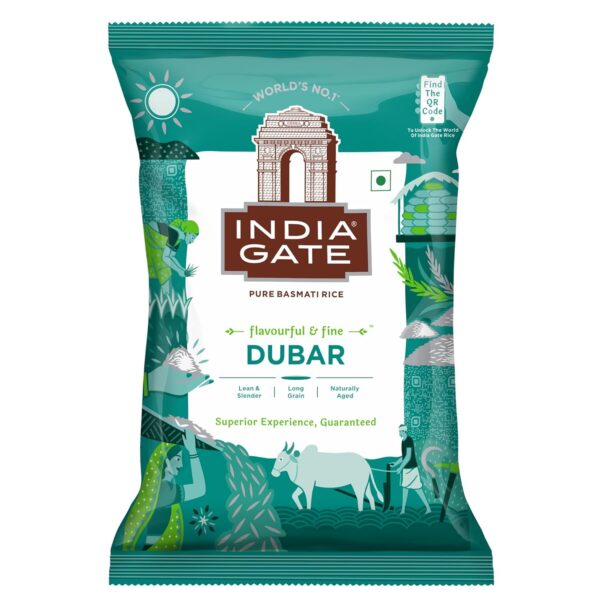 India Gate Basmati Rice Dubar 1kg MRP Rs 141