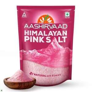 Aashirvaad pink Salt 1kg MRP Rs 120