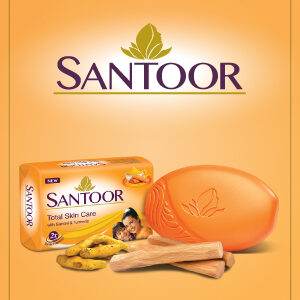 SANTOOR SANDAL TURMERIC SOAP