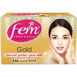 Fem gold hair cream 25g tube MRP Rs 65