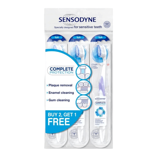 Sensodyne Complete Protection 2+1 tooth brush MRP Rs 220