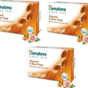 HIMALAYA ALMOND&ROSE SOAP 3 X 75G MRP Rs 114