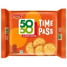 Britannia 50-50 Time Pass Rs.25 MRP Rs 28