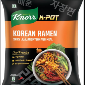 Knorr Korean Ramen Spicy Jjajangmyeon Veg Meal MRP Rs 60