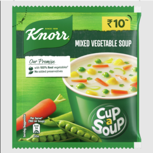 Knorr mixed vegetable soup MRP Rs 10