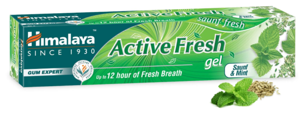 Himalaya active fresh gel tooth paste 80g MRP Rs 50