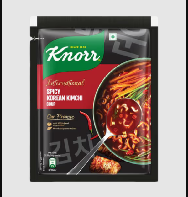 Knorr spicy kimchi soup MRP Rs 60