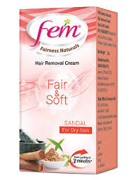 Fem Sandal hair removal cream 60g MRP Rs 85