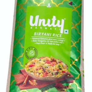 Unity Basmati Biryani Rice Bag 30K MRP Rs 4000