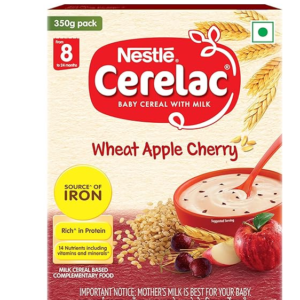 Nestle Cerelac Stage 2 Cereal - 8+ Months Wheat Apple MRP Rs 325